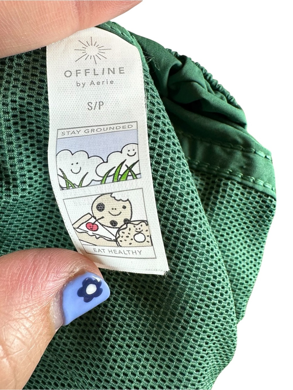 Aerie OFFLINE Burst A Move Y2K Cargo Parachute Pants Green Trendy Gorpcore S - Picture 12 of 14
